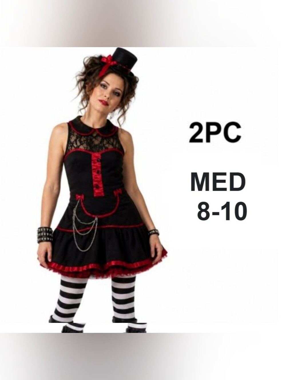 2PC Women's Gothic Doll Costume Set